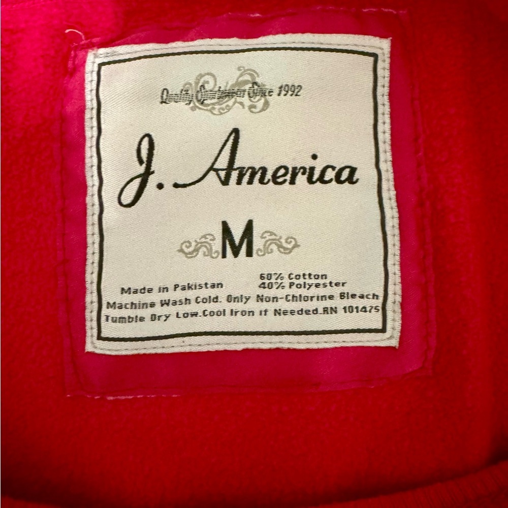 Wisconsin Badgers Sweatshirt Pink J America Size M - Picture 4 of 4